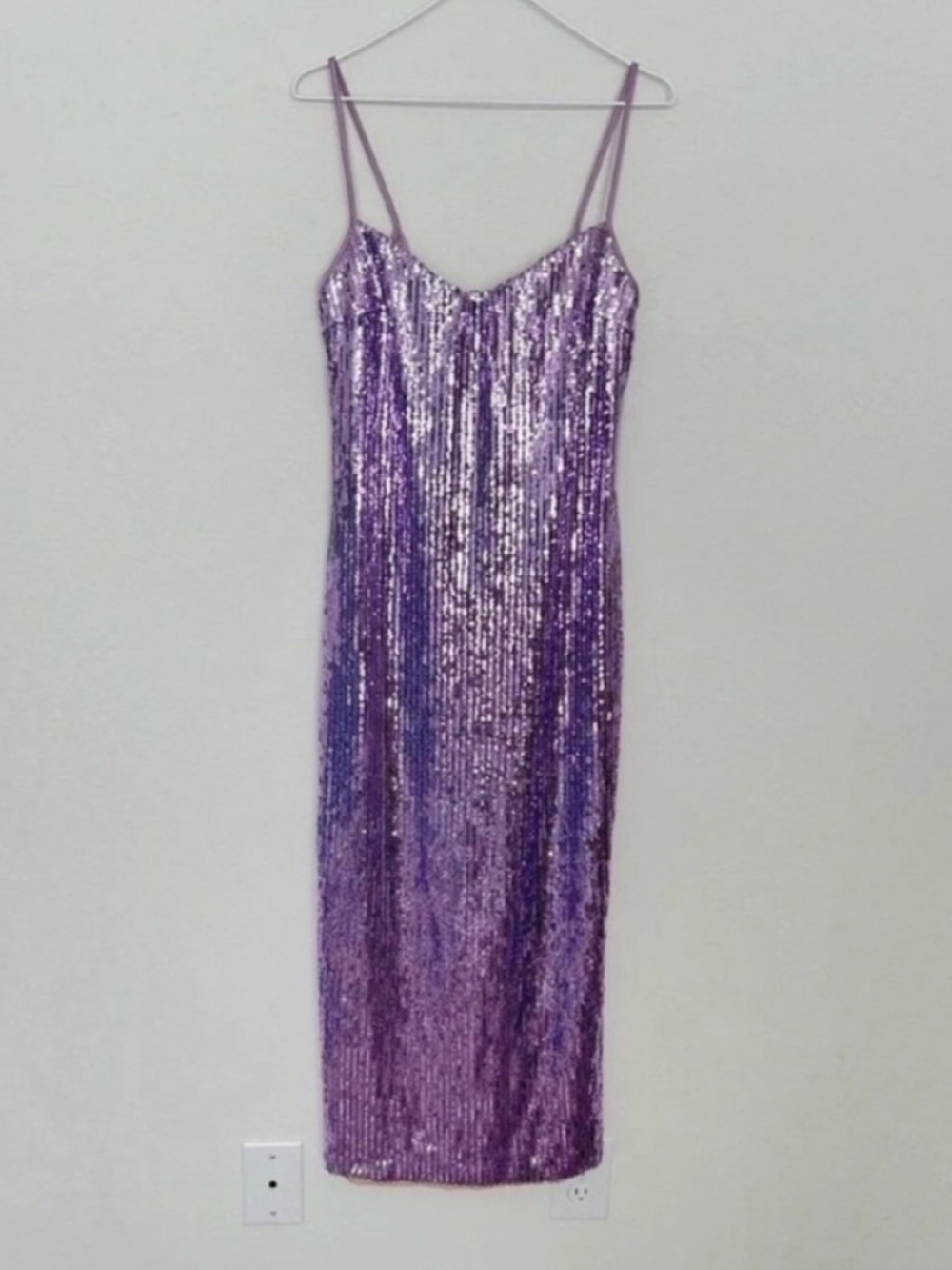 Galvan London Berlin Mirrored Sequin Bustier Midi Dress NWT - Picture 4 of 12